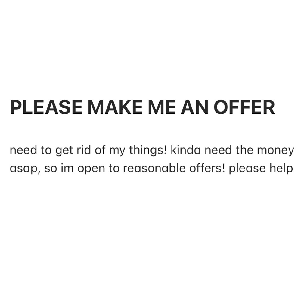 MAKE ME OFFERS
